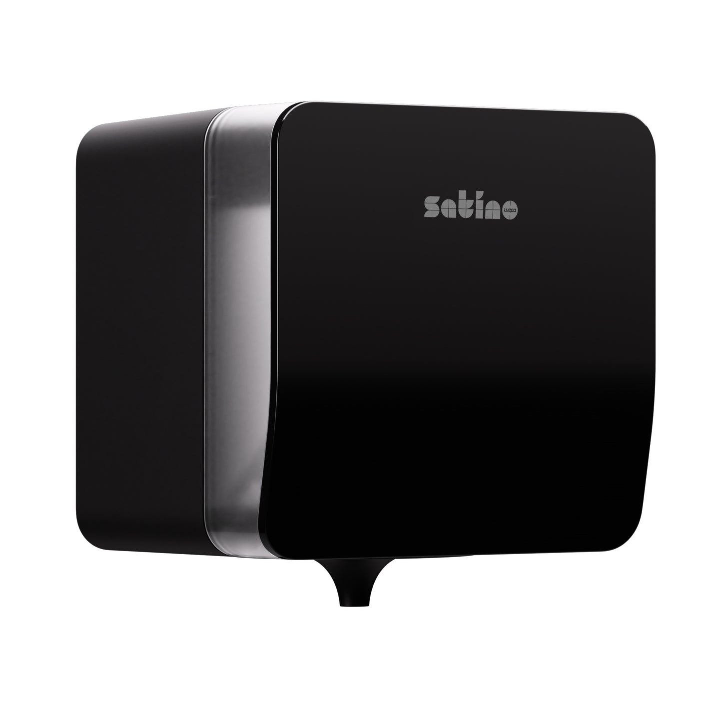 Satino by WEPA - Dispensador de papel de limpieza satino cf1 hyginity negro