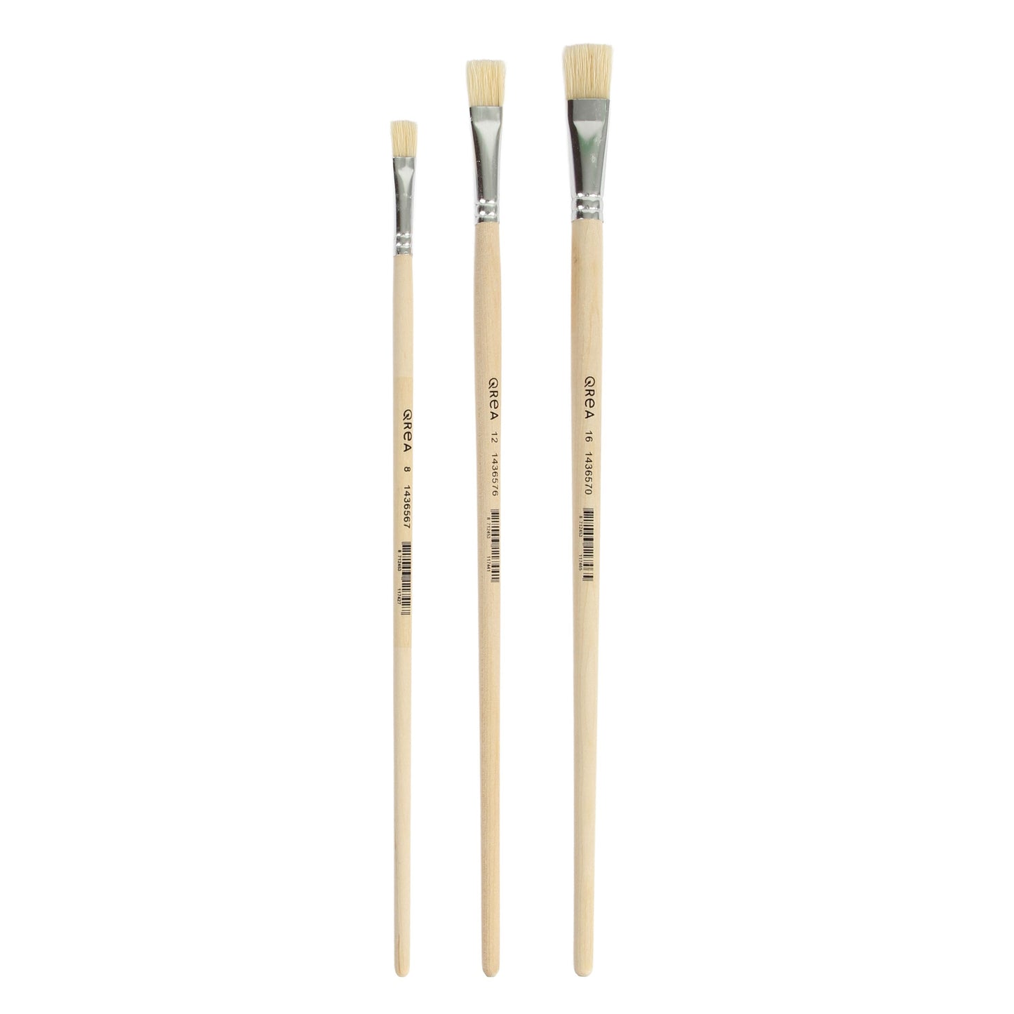 Qrea - Kwast varkenshaar set à 3 breedtes