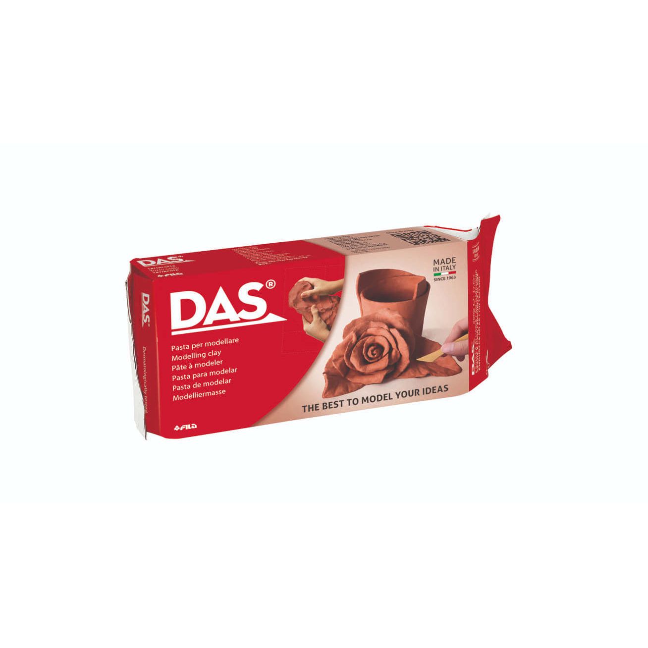 DAS - Pasta da modellare autoindurente 500 grammi terracotta
