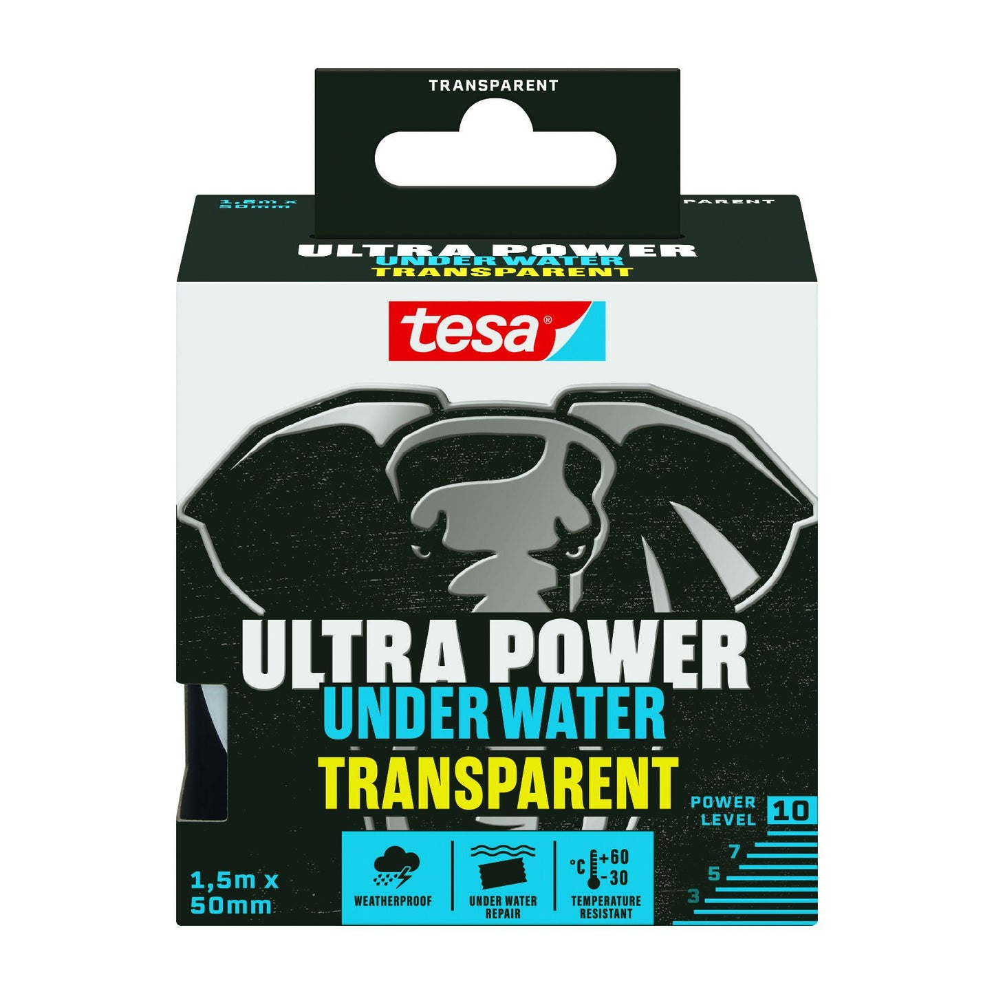 Tesa - Reparatiee Ultra Power Onderwater transparant 50mmx1,5m | 6 stuks