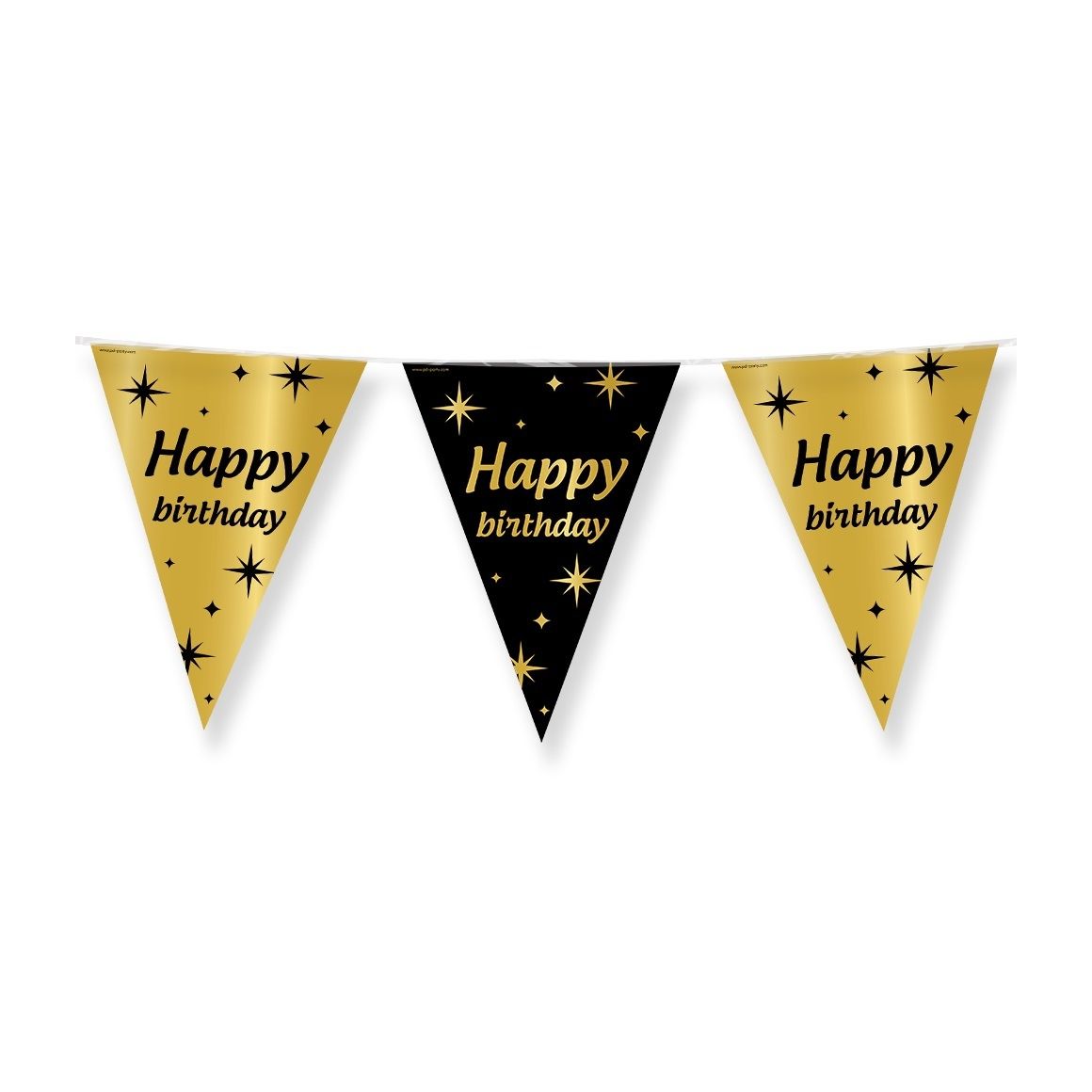 Bruna office - Classy Party flags foil Happy Birthday