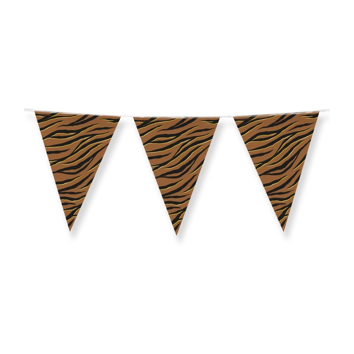 Office - Party flags foil tiger safari