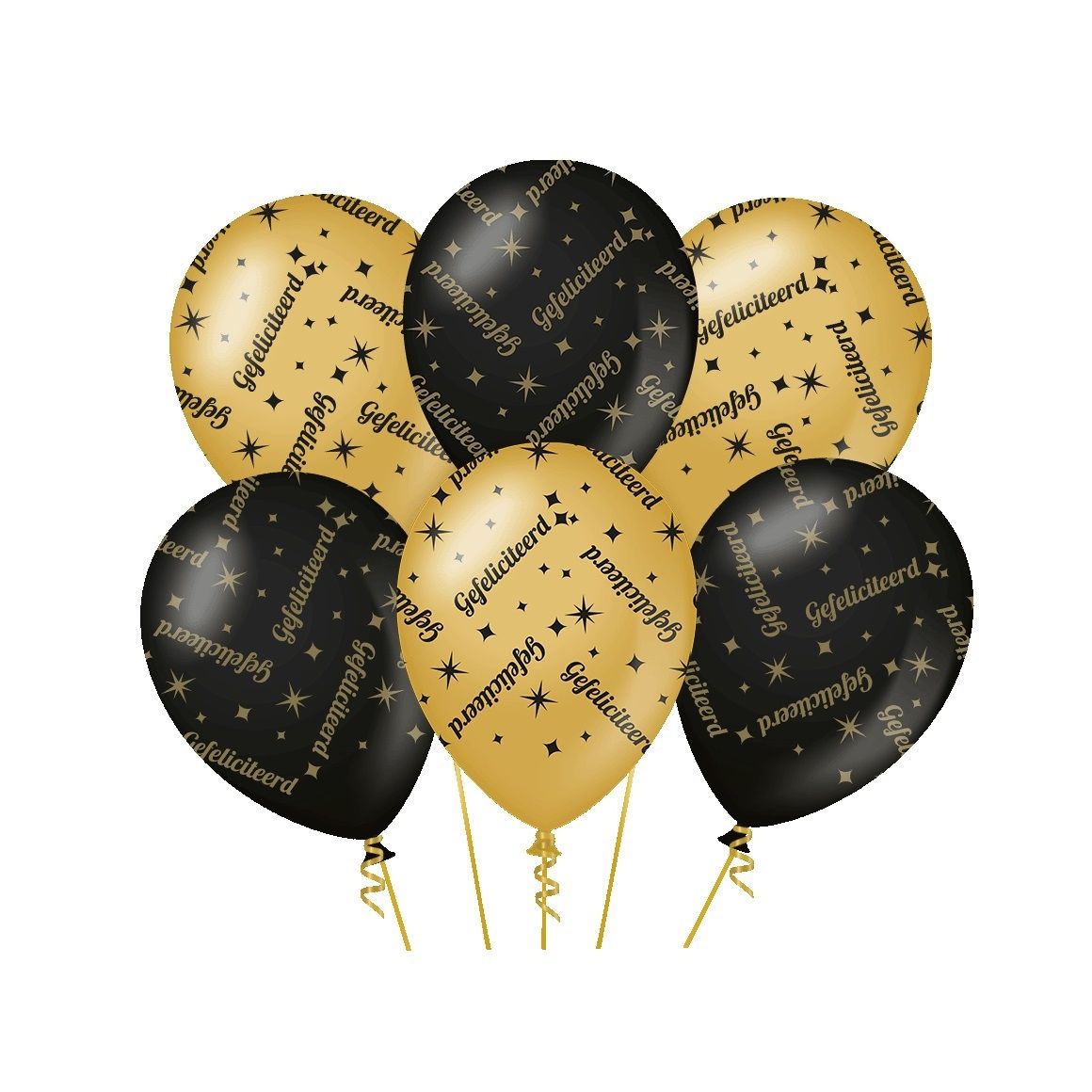 Bruna office - Classy party balloons Gefeliciteerd