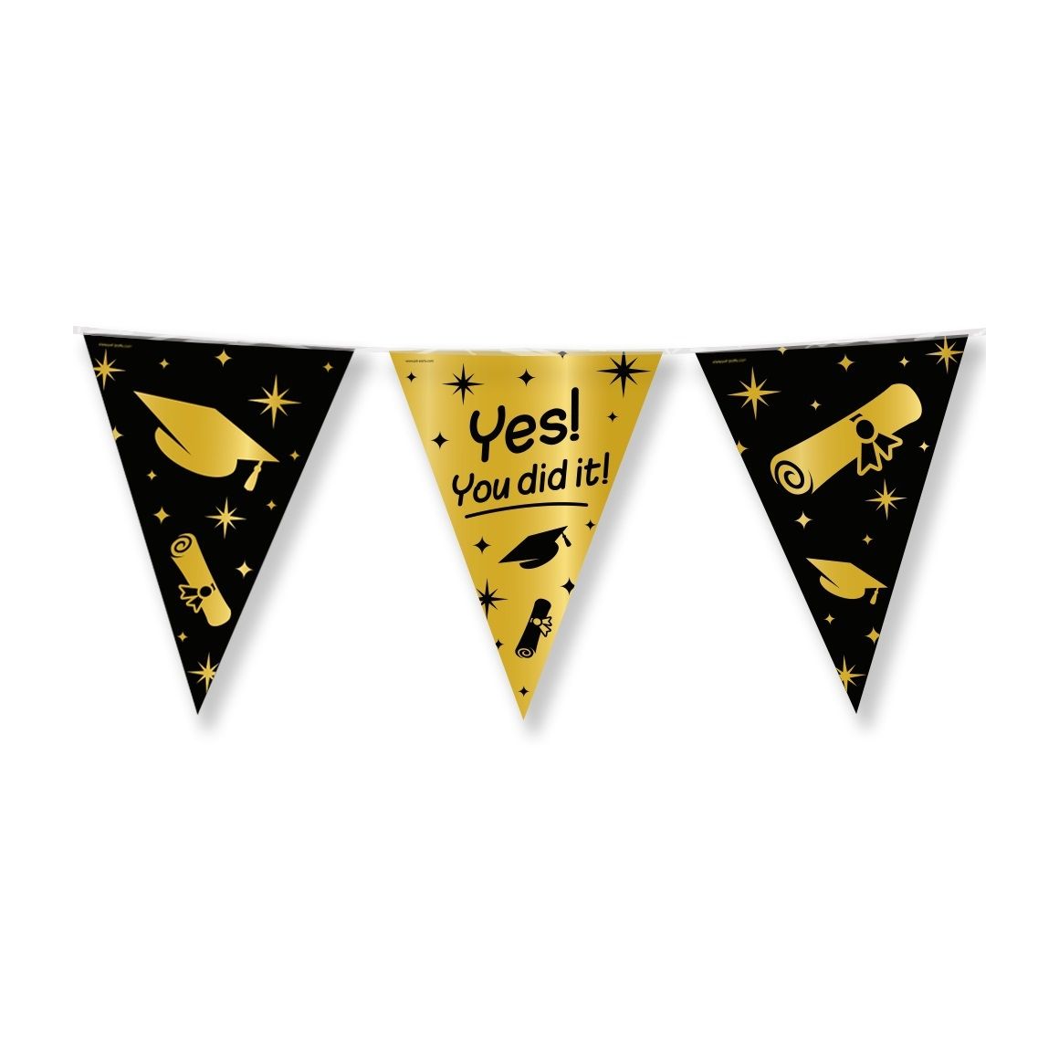 Bruna office - Classy Party flags foil You did it
