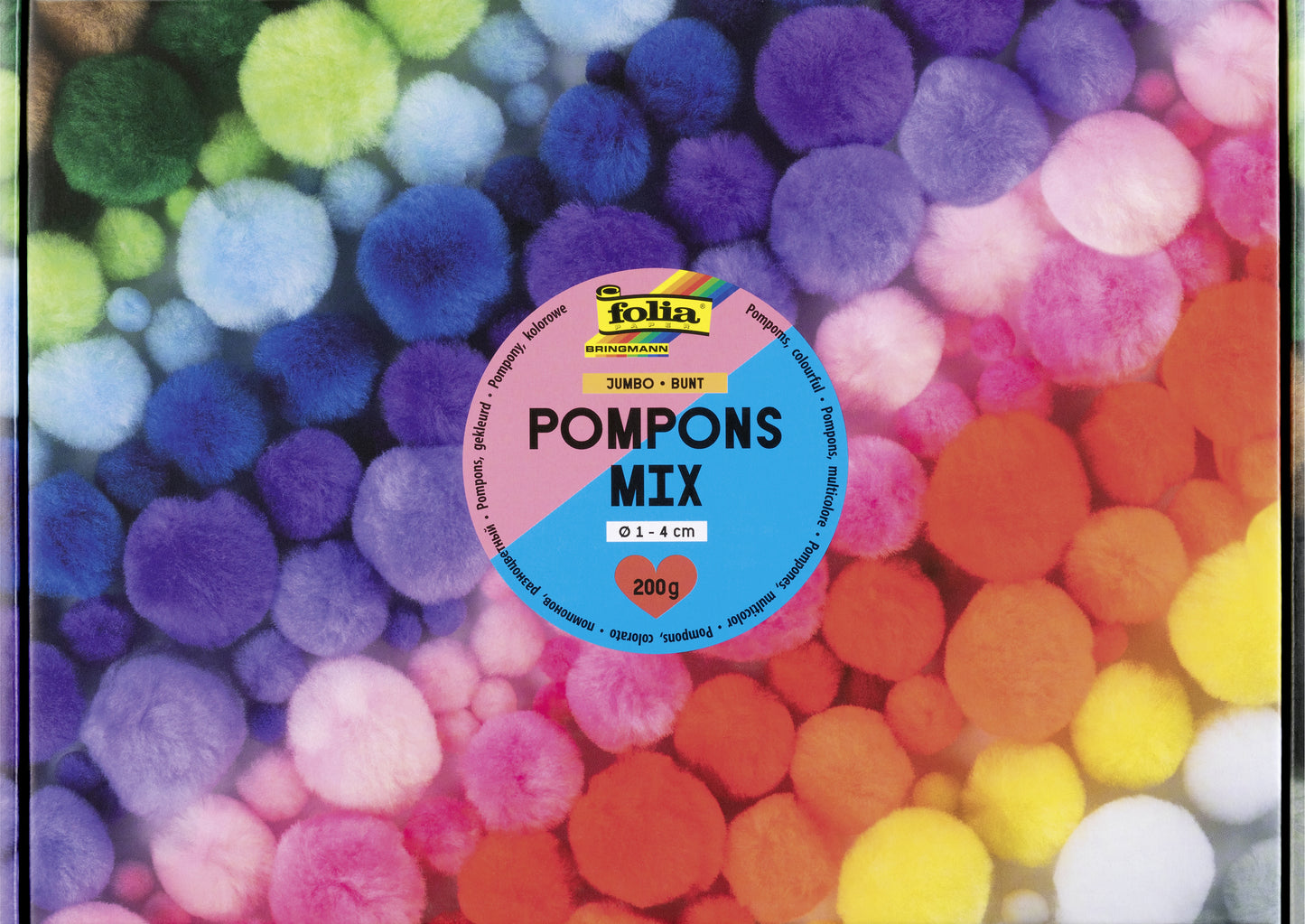 Folia Paper - Pompons Folia 200 grams assorted