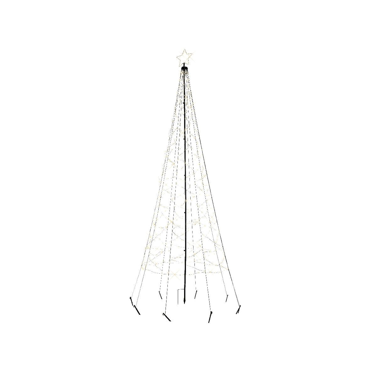 Lumineo - Albero di Natale LED in ferro 200cm