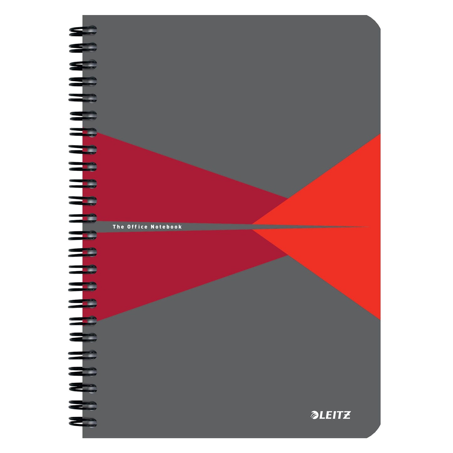 Leitz - Cuaderno de oficina a5 líneas 180 páginas gris rojo | 5 piezas