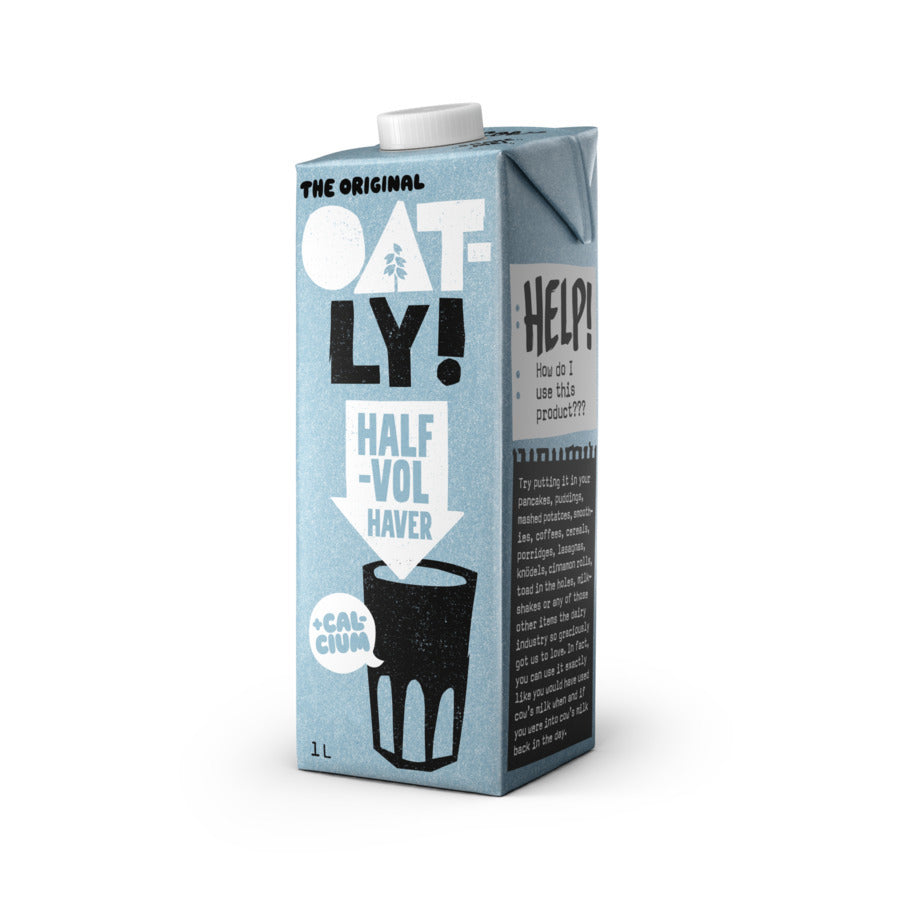 Oatly - Boisson à l'avoine à moitié pleine 1 litre