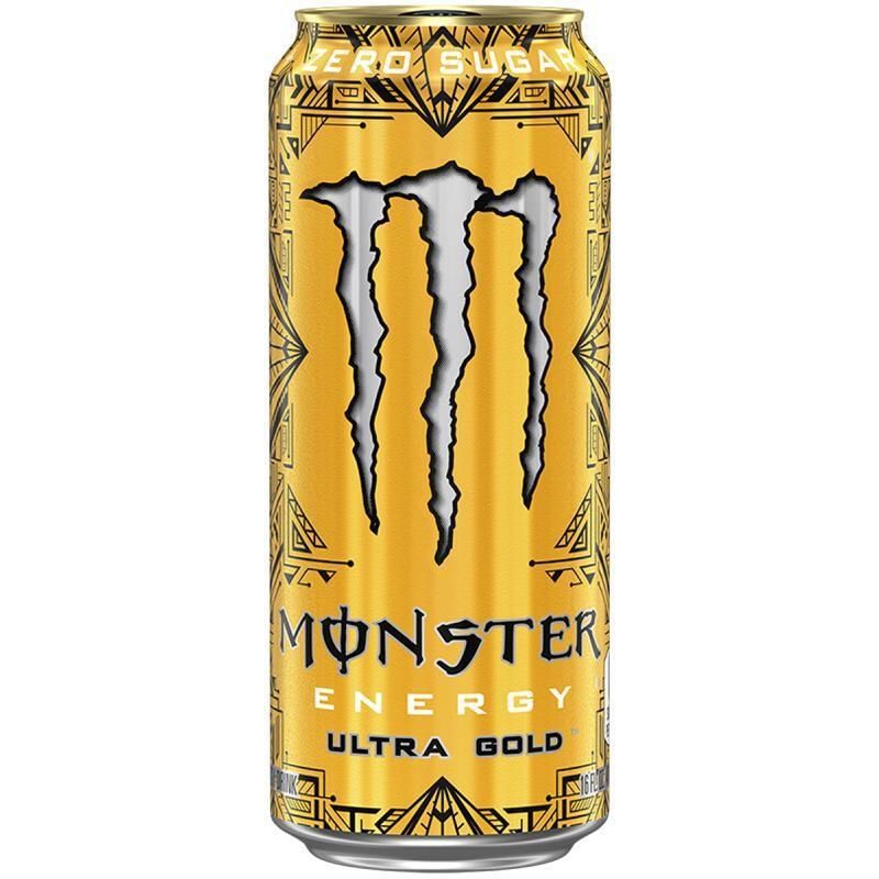 Monster - Energiedrank ultra gold suikervrij blik 500ml