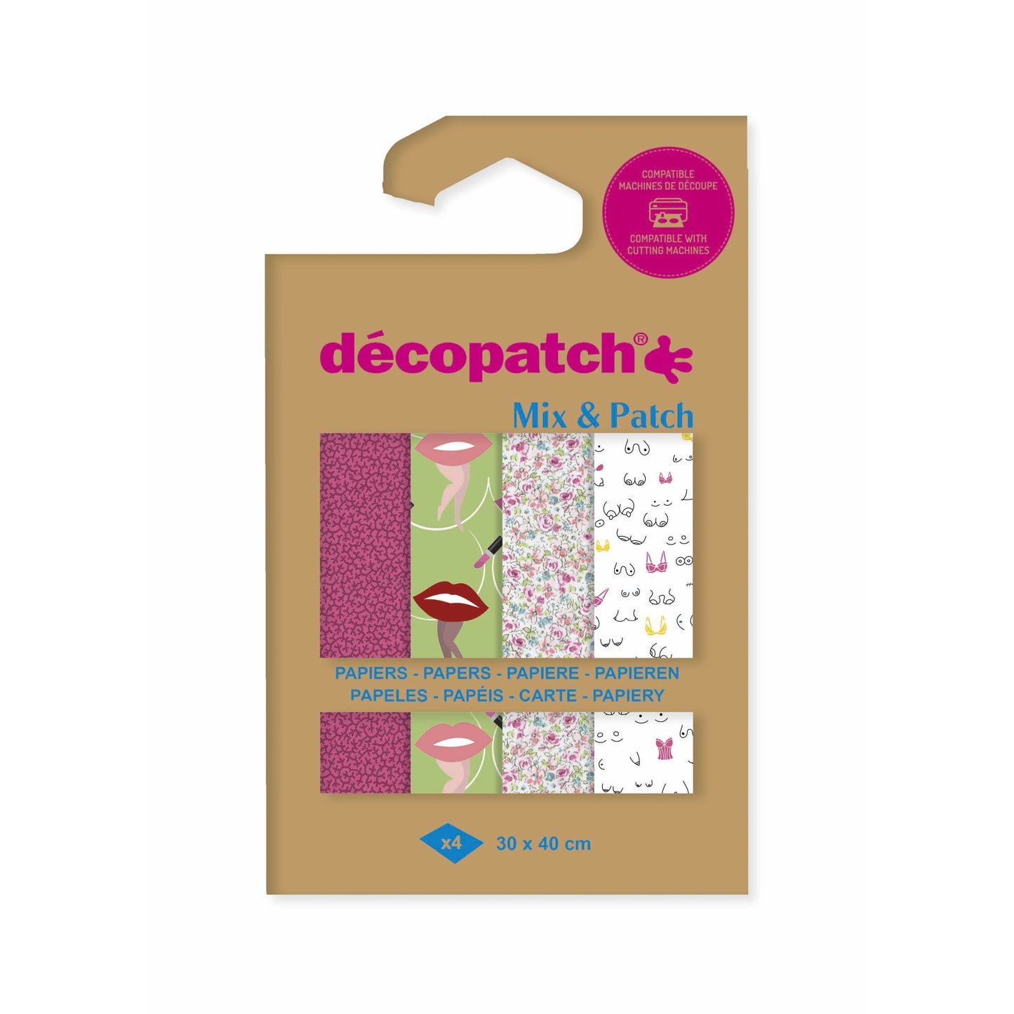 Décopatch - Carta hobby 30x40cm 4v inno alle donne