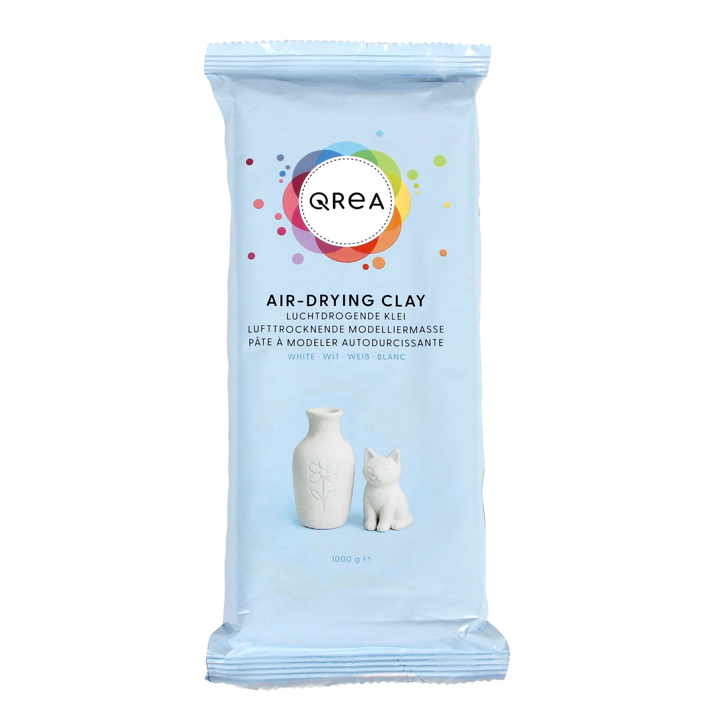 Qrea - Klei luchtdrogend wit 1000 gram