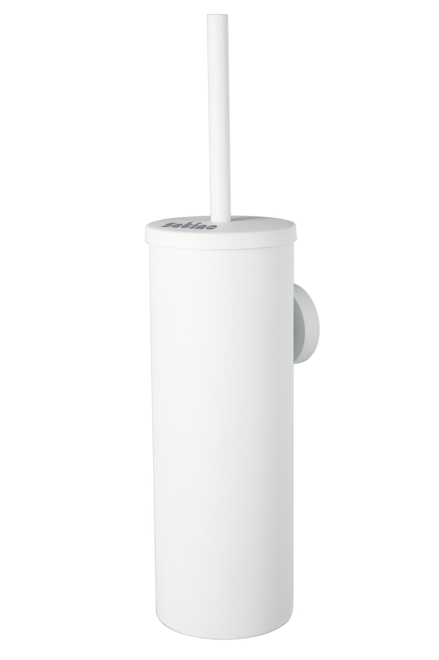 Satino - Ensemble brosse WC métal blanc 332140