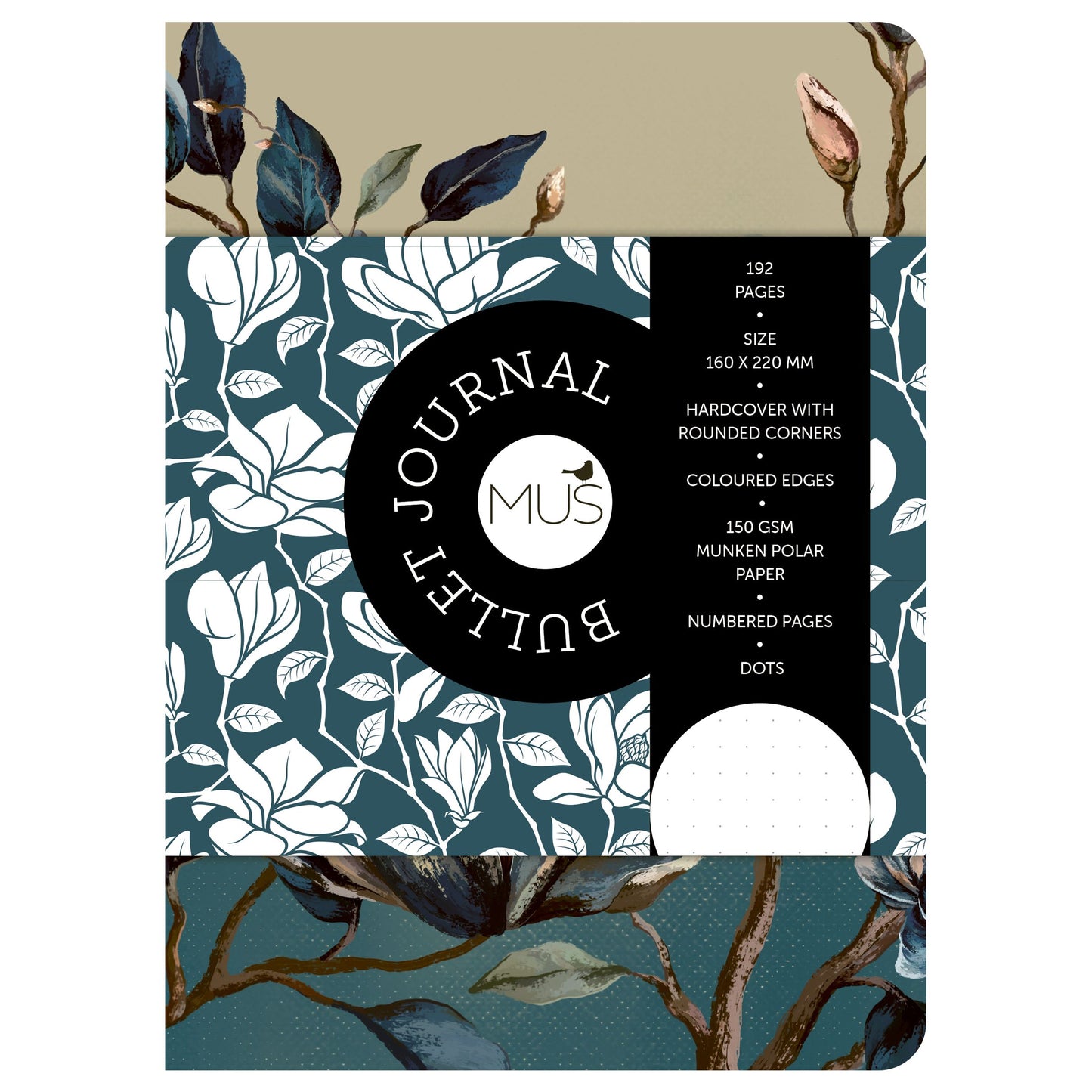 Bullet Journal - Mis puntos de magnolia 192 páginas