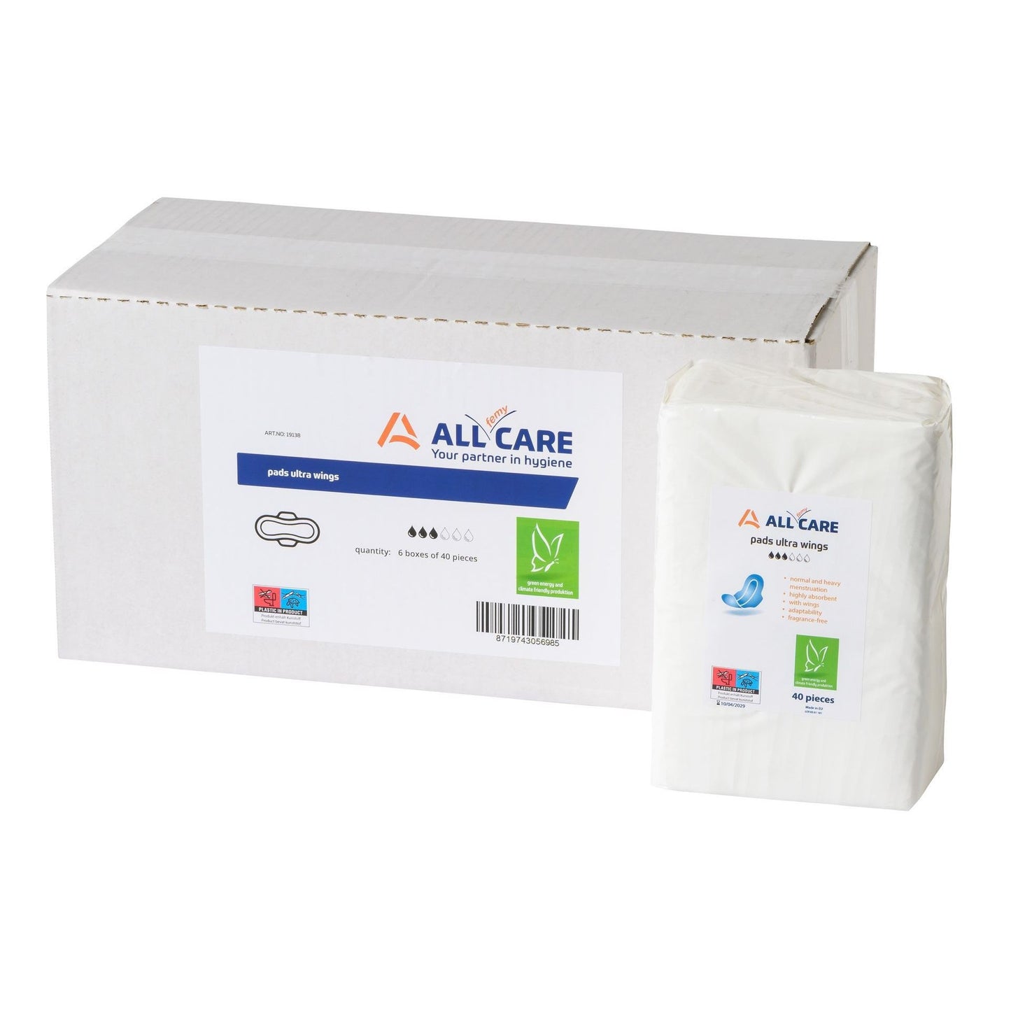 MediQo-line - Damenbinden Ultra Wings (6 x 40 Stück)