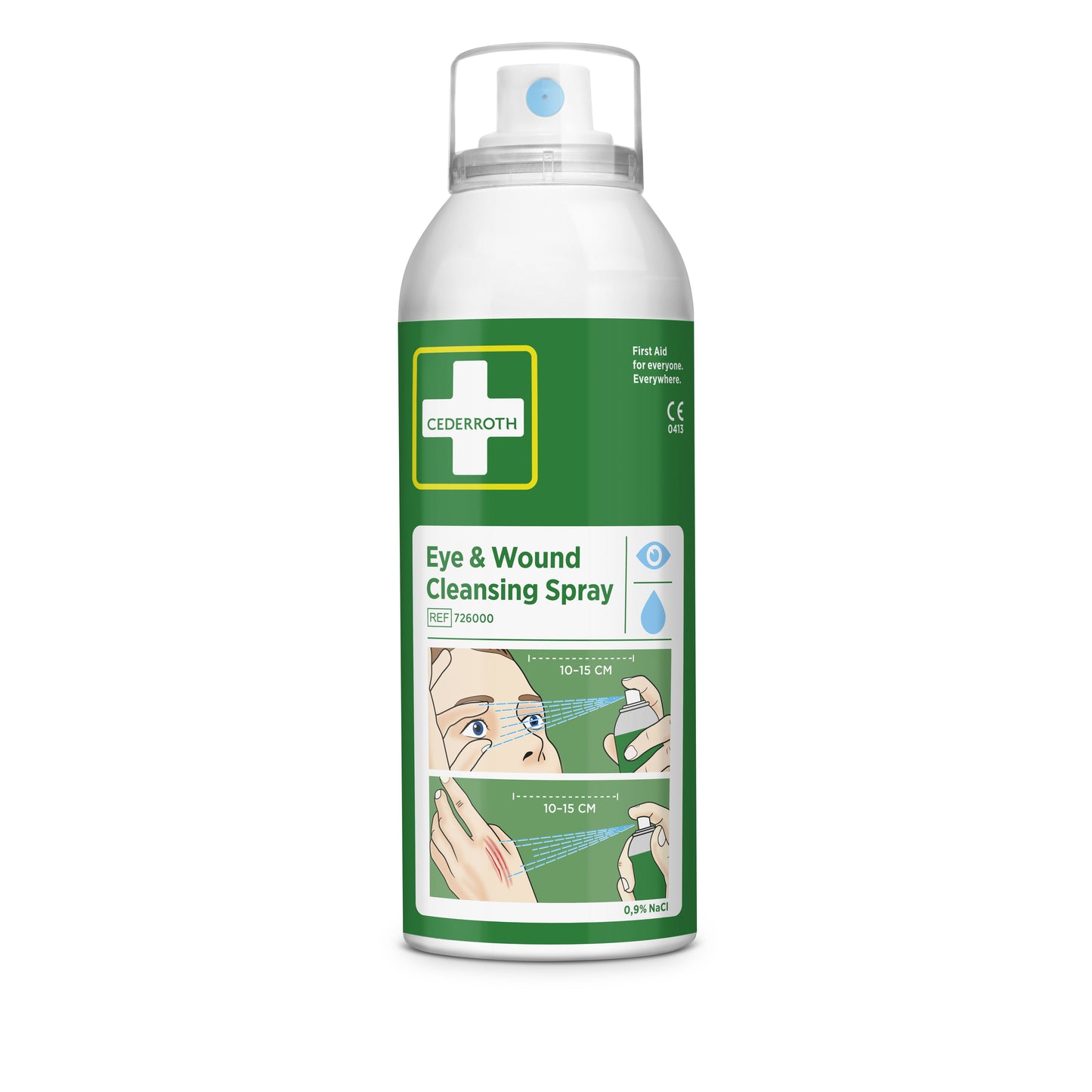 Cederroth - Spray detergente per occhi e ferite 150ml