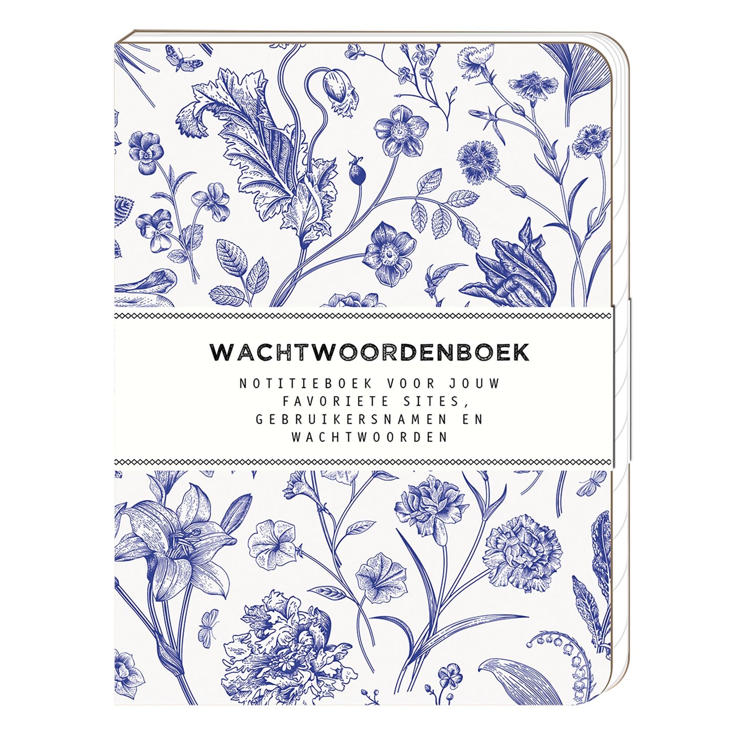 Interstat - Password book 120x160mm dutch blue
