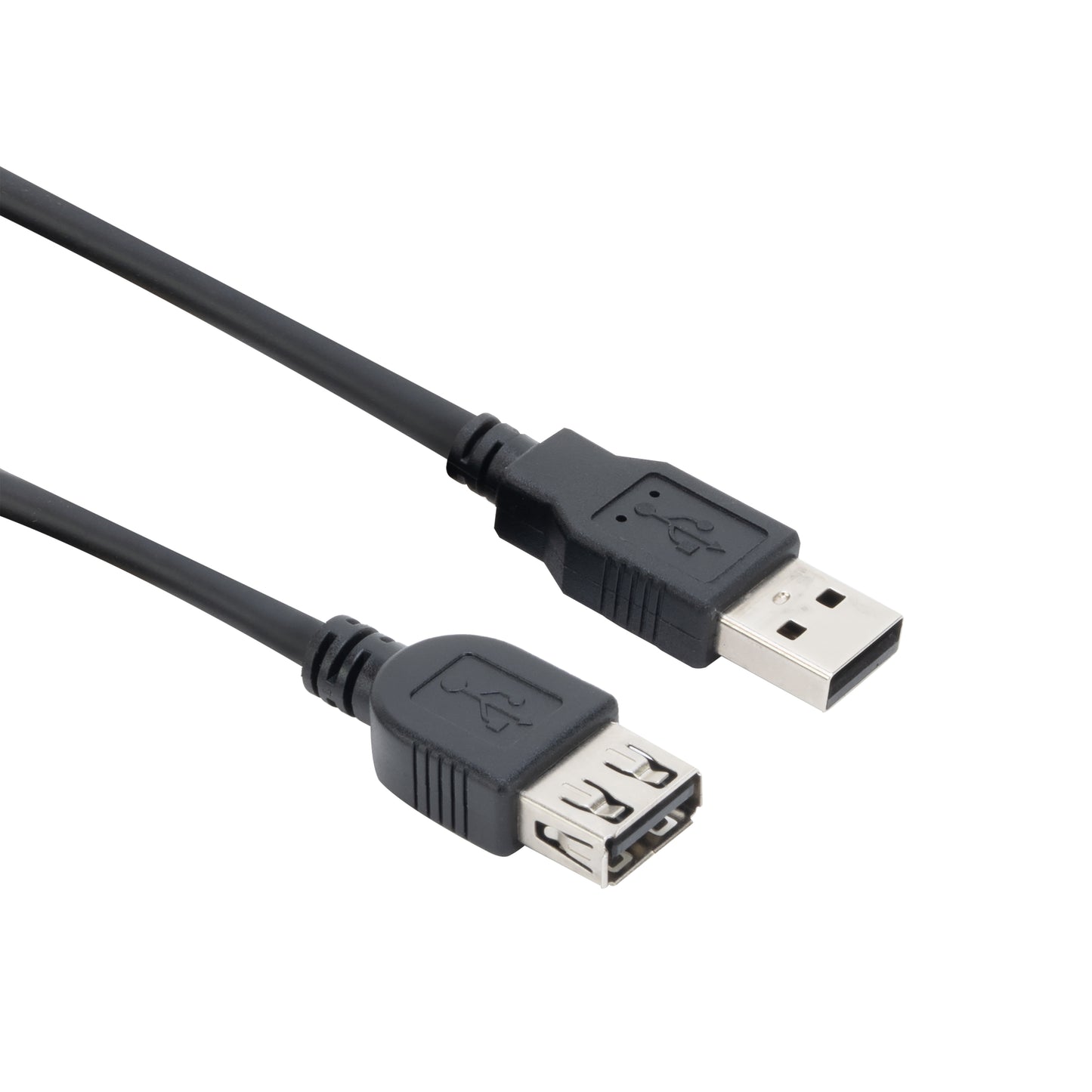 ACT - USB 2.0 A male USB A female zwart 0,50 m