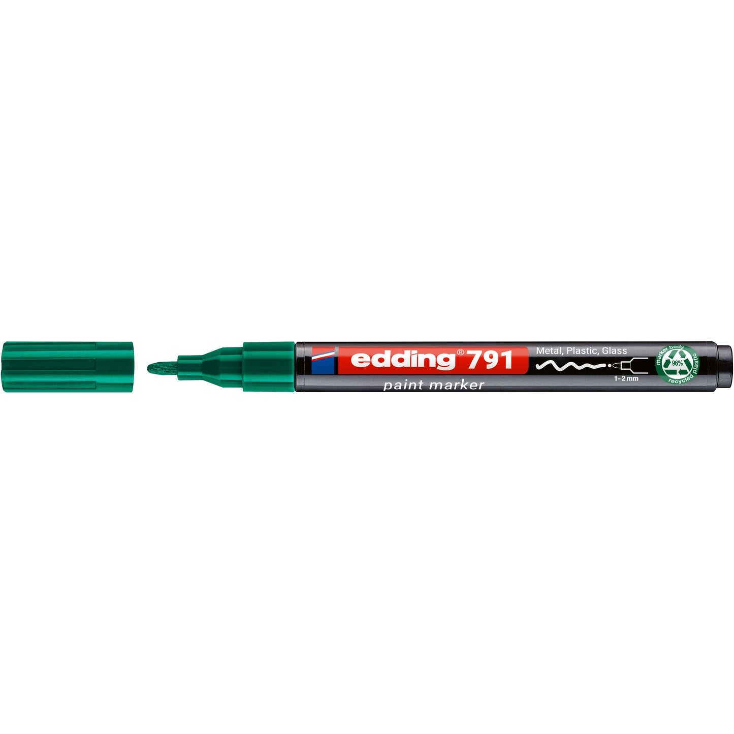 Edding - Paintmarker 791 alcohol base 1-2mm green | 10 pieces