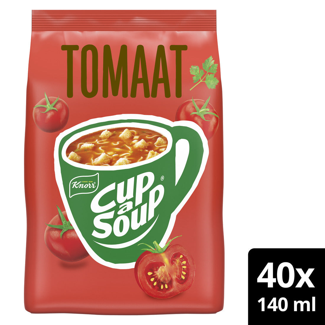Knorr - Cup a soup machinezak tomaat 140ml
