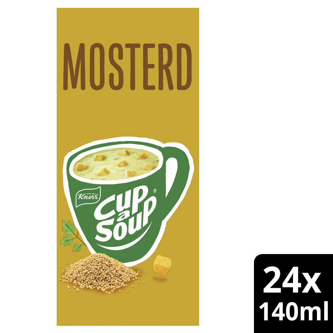 Knorr - Cup a soup mosterd 24x140ml | 4 stuks
