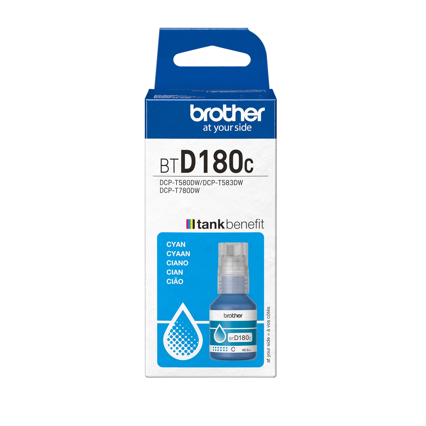 Brother - Navulinkt bt-d180c blauw | 20 stuks