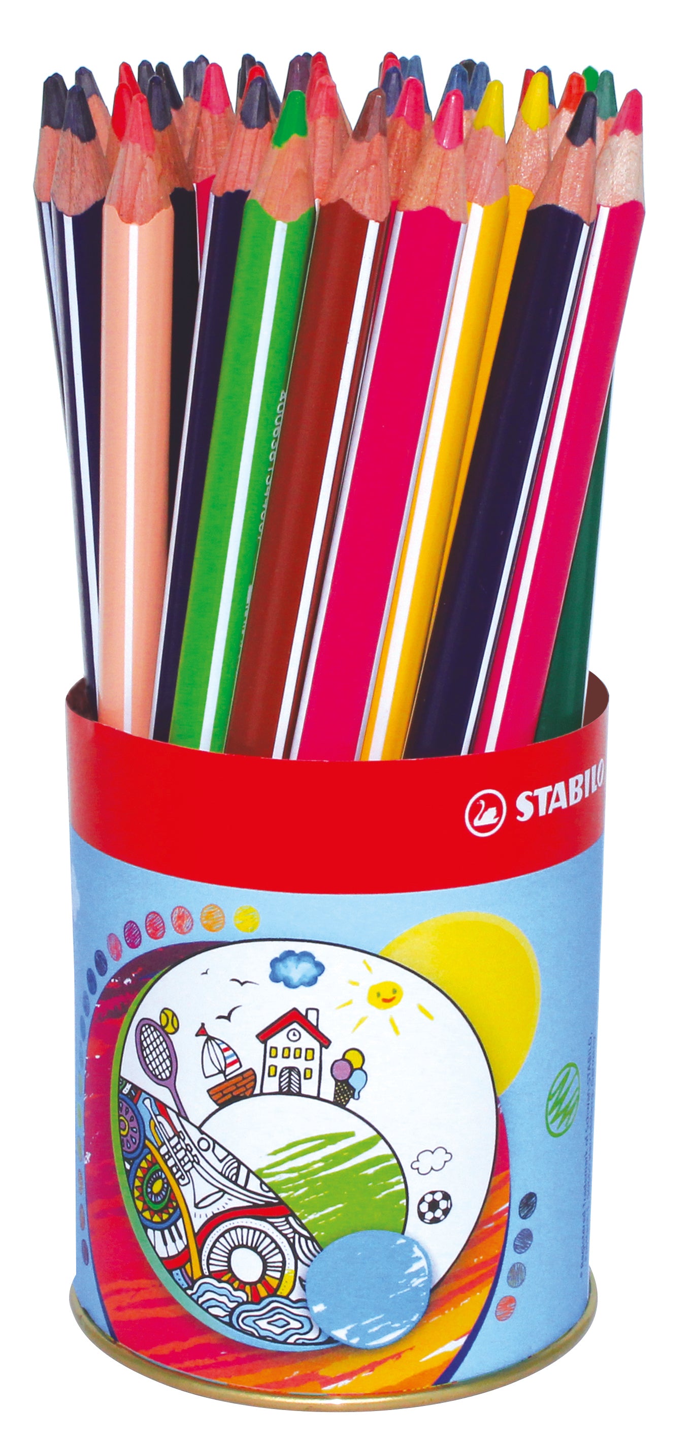 Stabilo - Trio metaal doosje 38 kleurpotloden