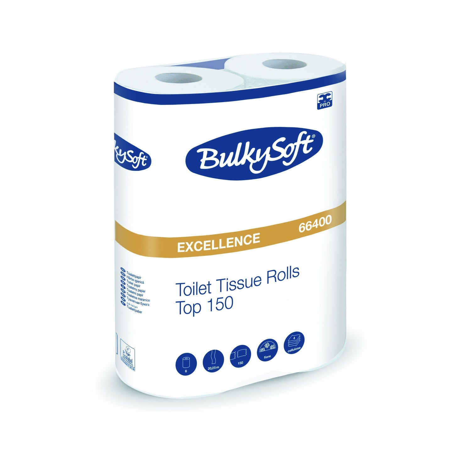 BulkySoft - Toiletpapier excellence 6x150 vel 66400 | 10 stuks