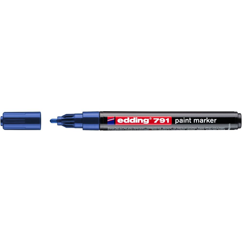 Edding - Paintmarker 791 alcoholbasis 1-2mm blauw | 10 stuks