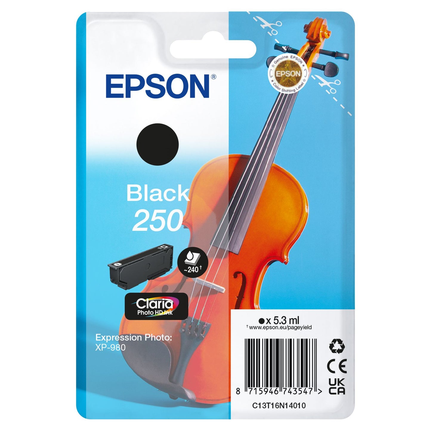 Epson - Inktcartridge 250 t16n14 zwart