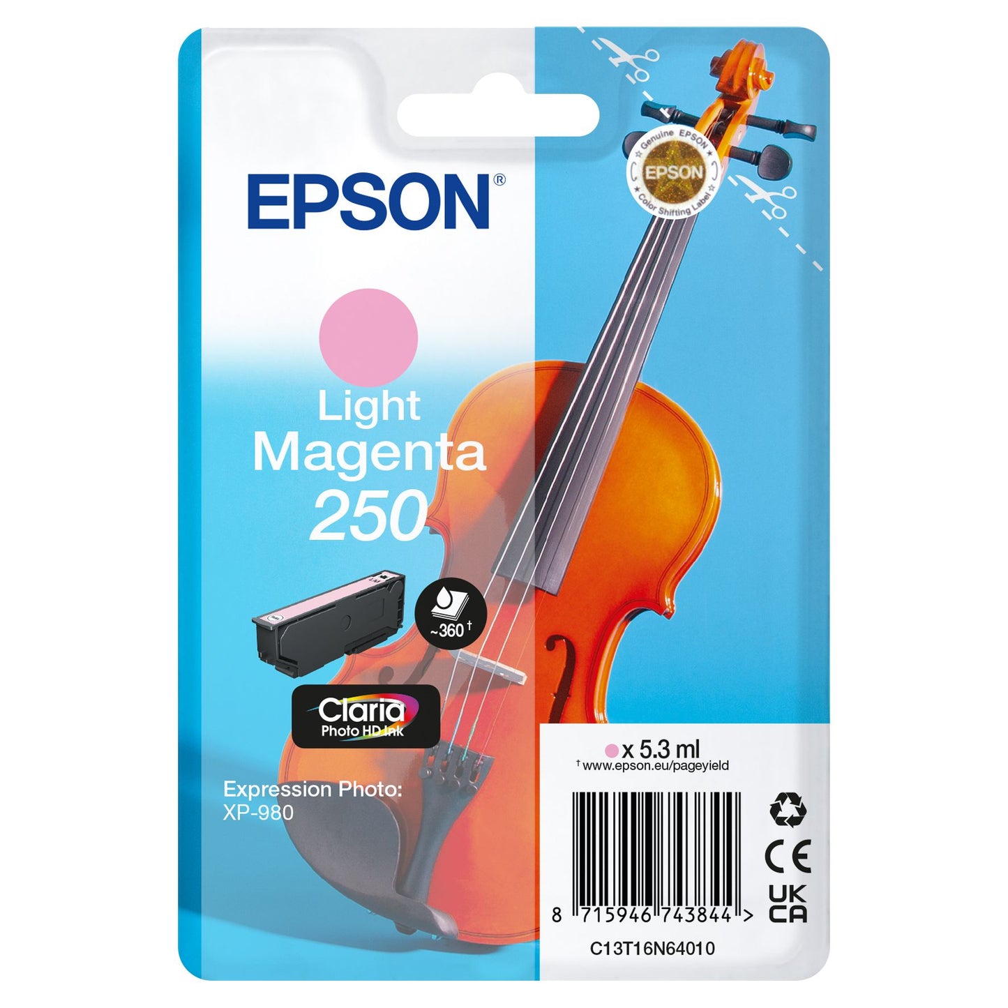 Epson - Inktcartridge 250 t16n64 licht rood | 10 stuks