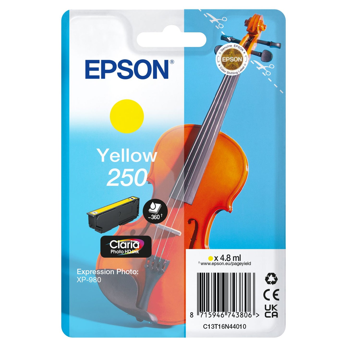 Epson - Inktcartridge 250 t16n44 geel | 10 stuks