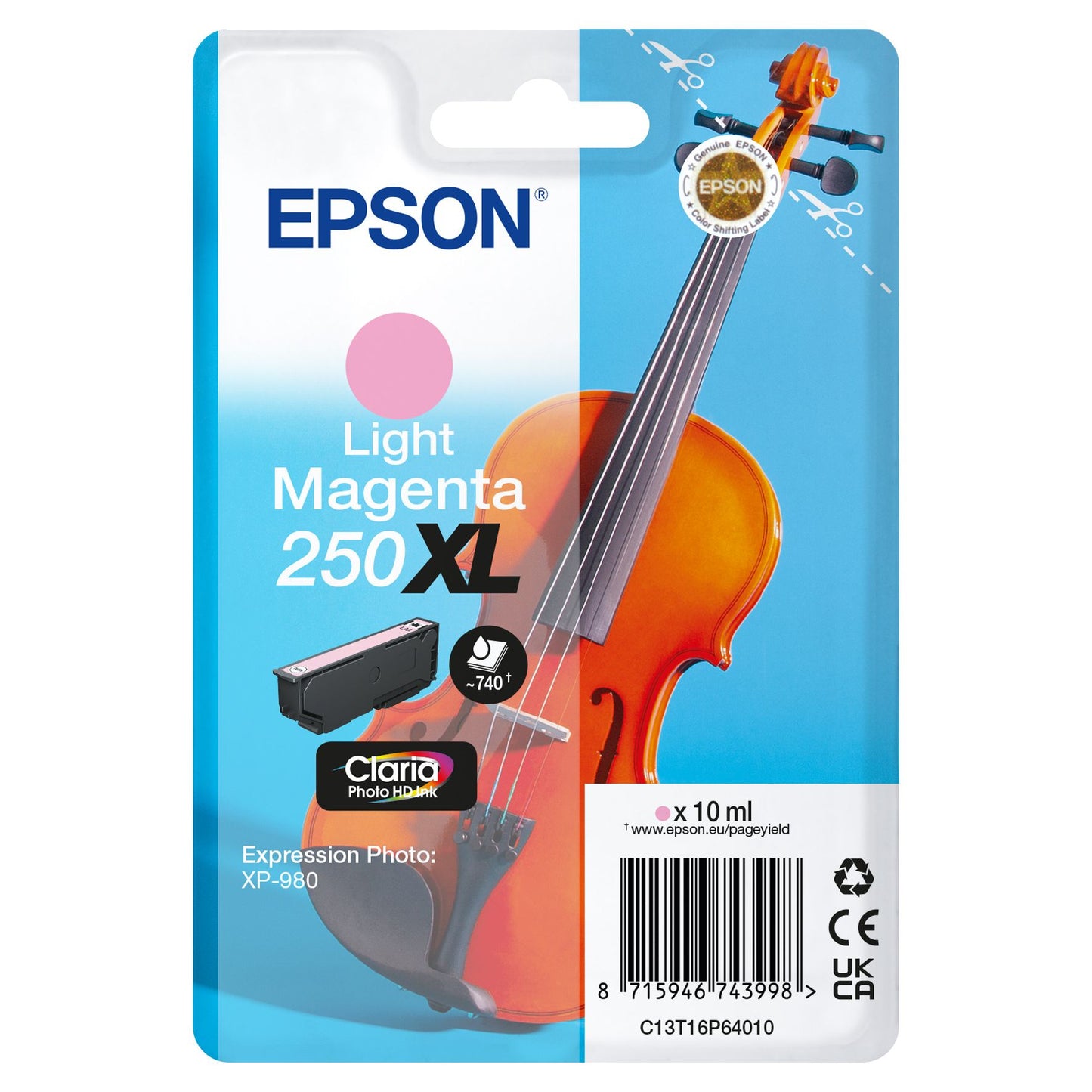 Epson - Inktcartridge 250xl t16p64 licht rood