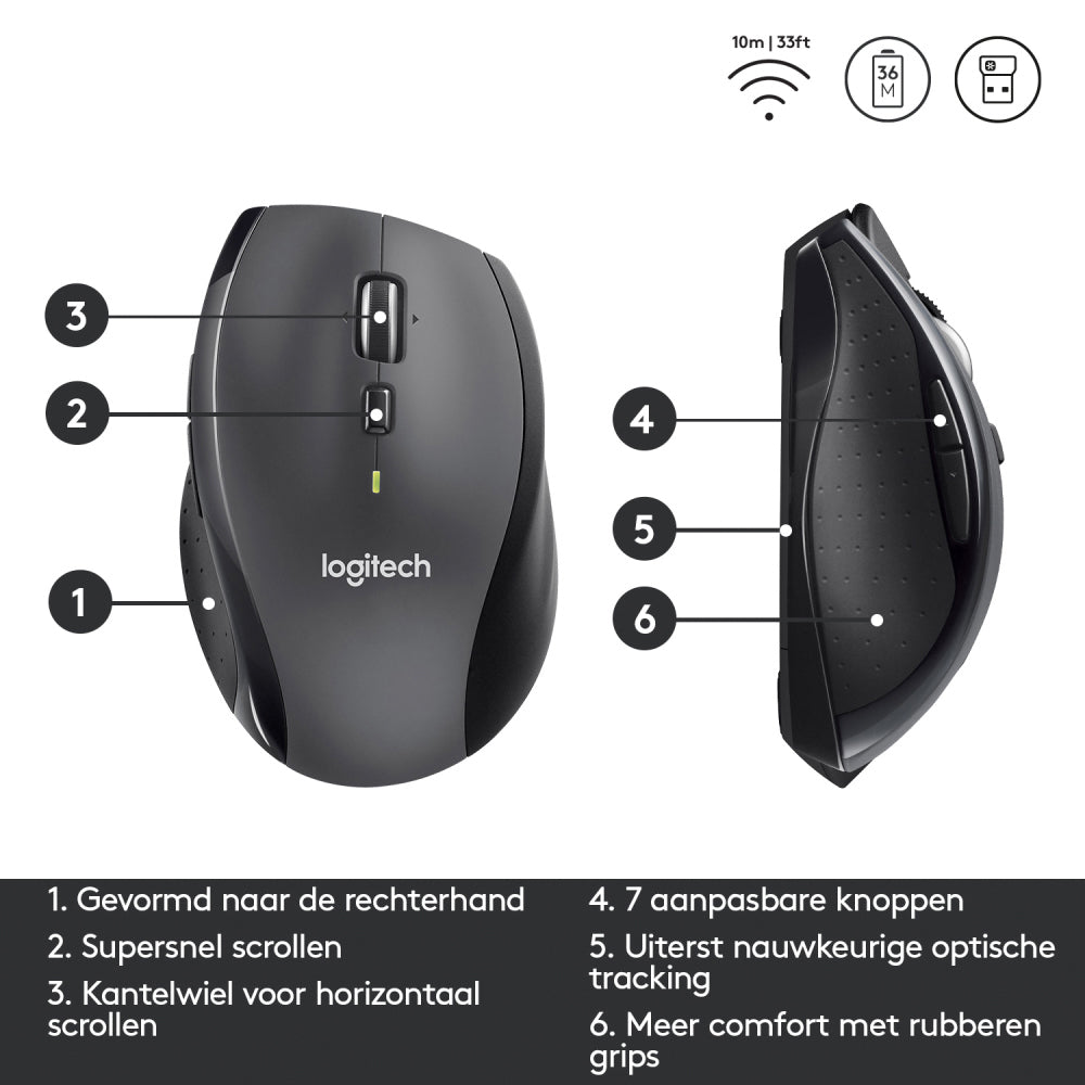Logitech - Muis m705 marathon