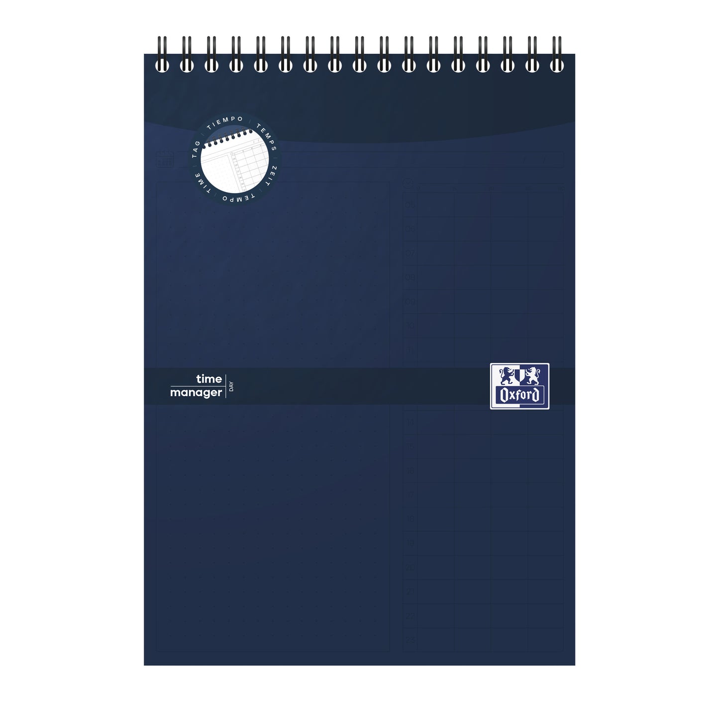 Oxford - Task manager dagplanner a5 70 vel blauw