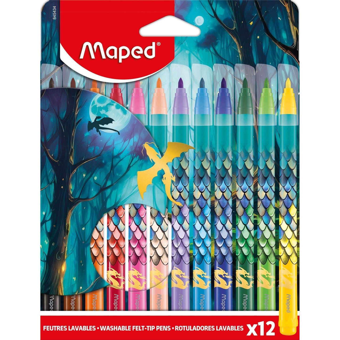 Maped - Viltstift dragon set 12 kleuren