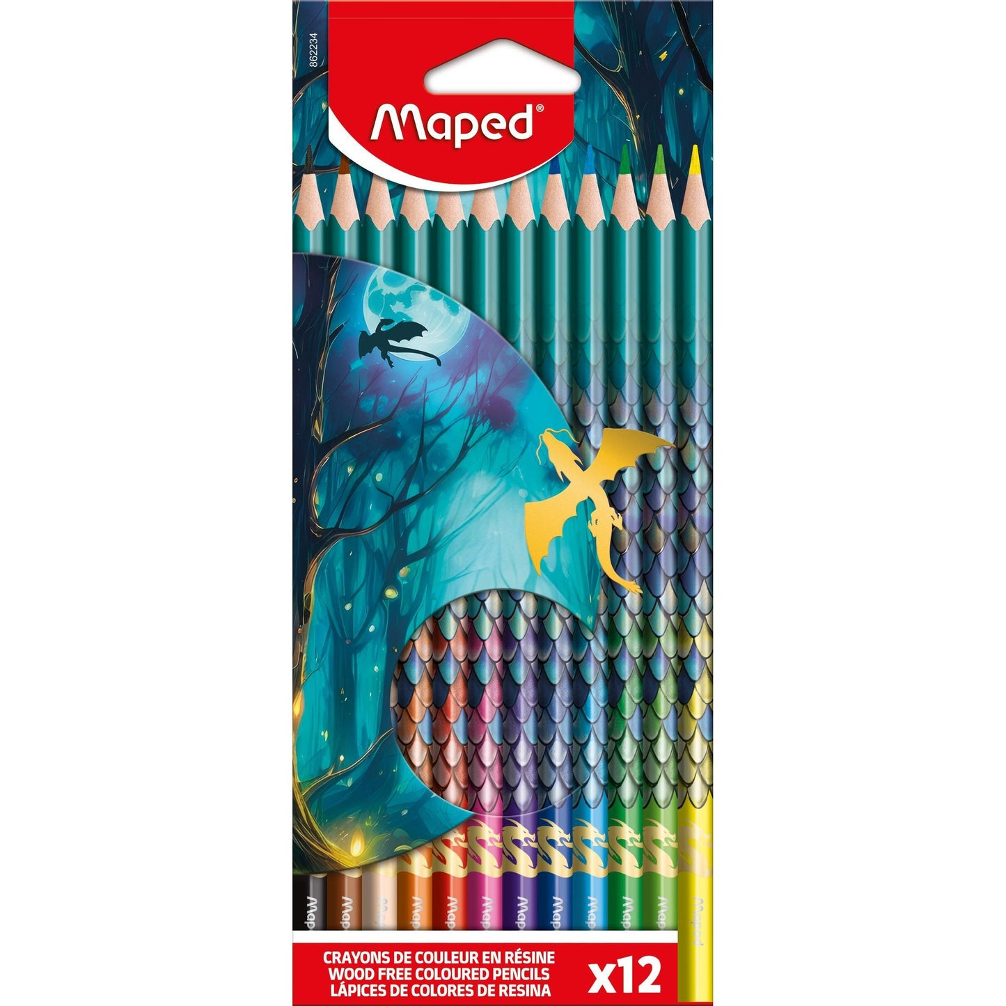 Maped - Kleurpotlood dragon set 12 kleuren