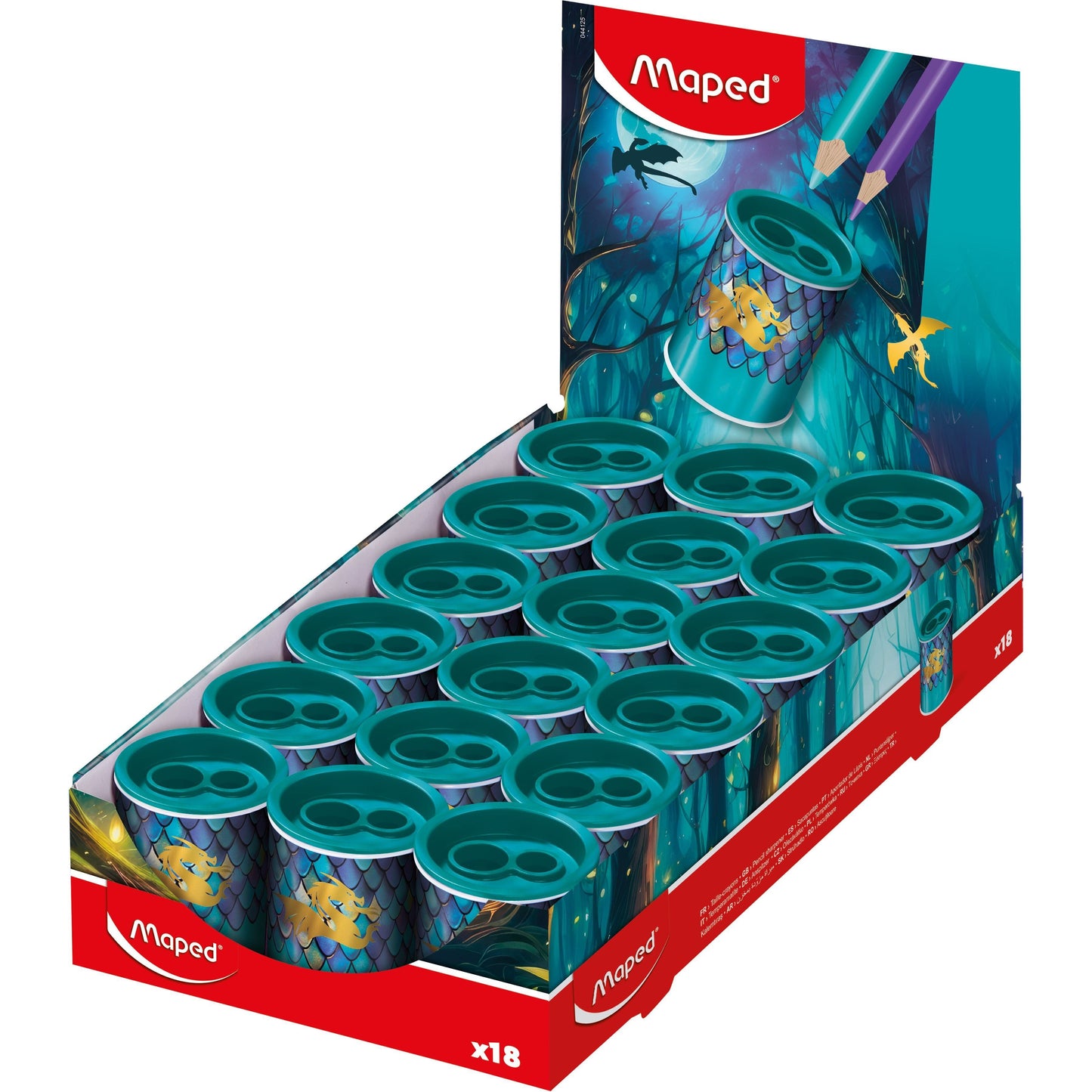 Maped - Puntenslijper dragon 2gaats display 18 stuks