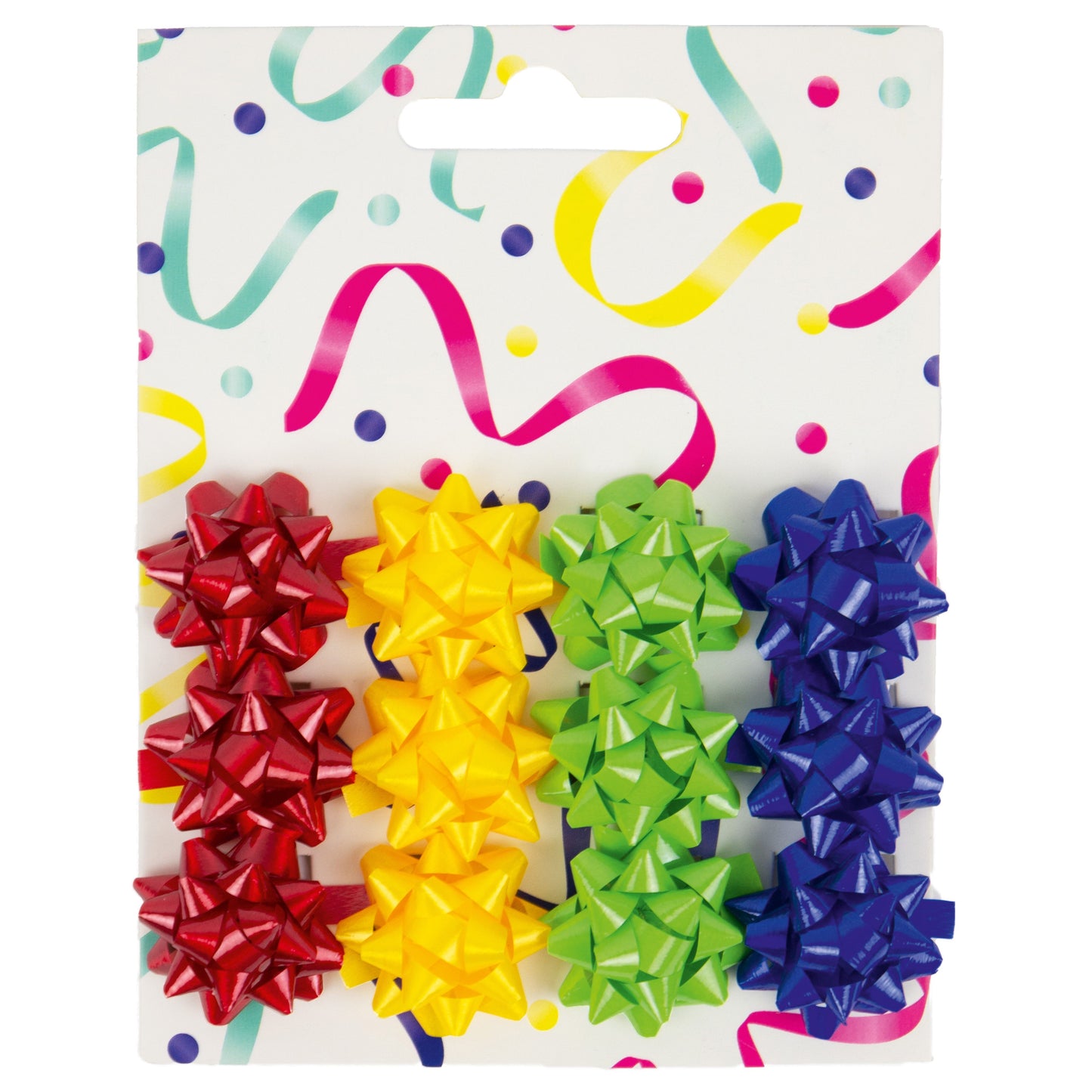 IG design - Strikken set à 12 stuks rood geel groen blauw