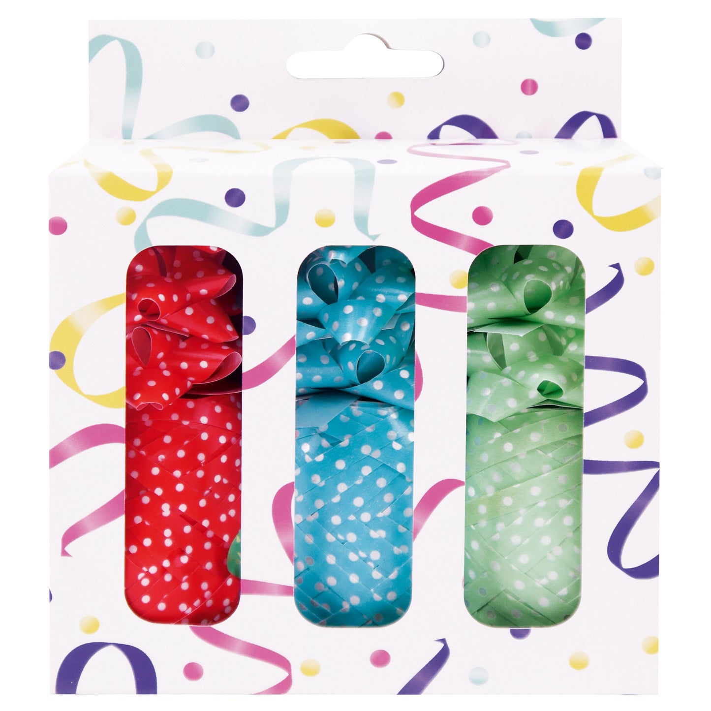 IG design - Cadeauversierset 3 rollen lint en 9 strikken ass | 6 stuks