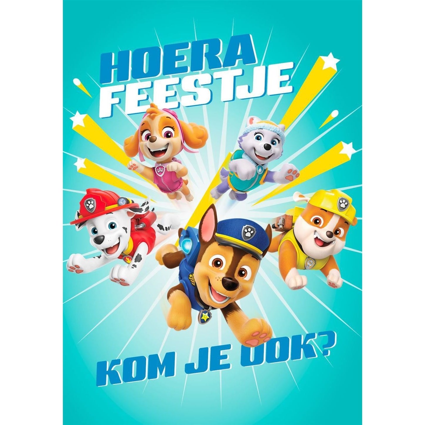 Hallmark - Wenskaart uitnodiging paw patrol 6 stuks