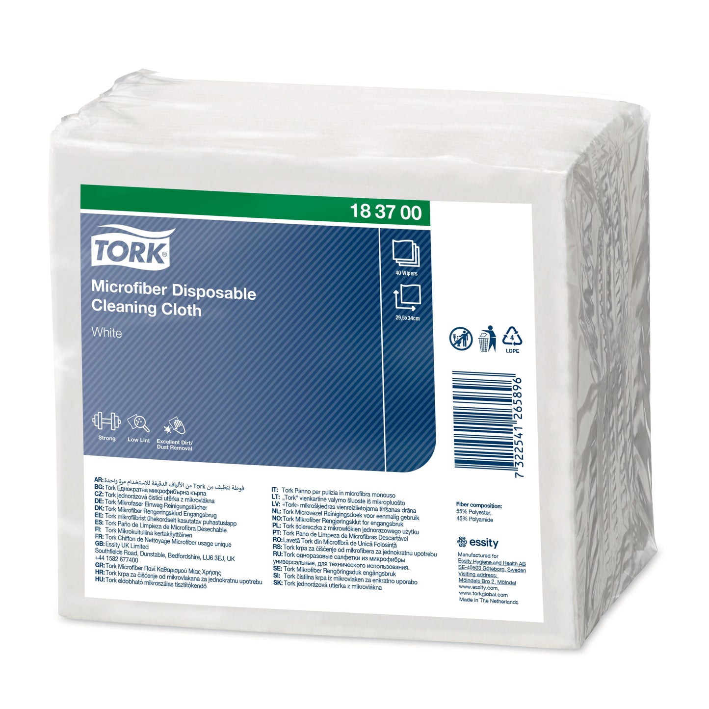 Tork - Microvezeldoek premium 40 vel wit 183700