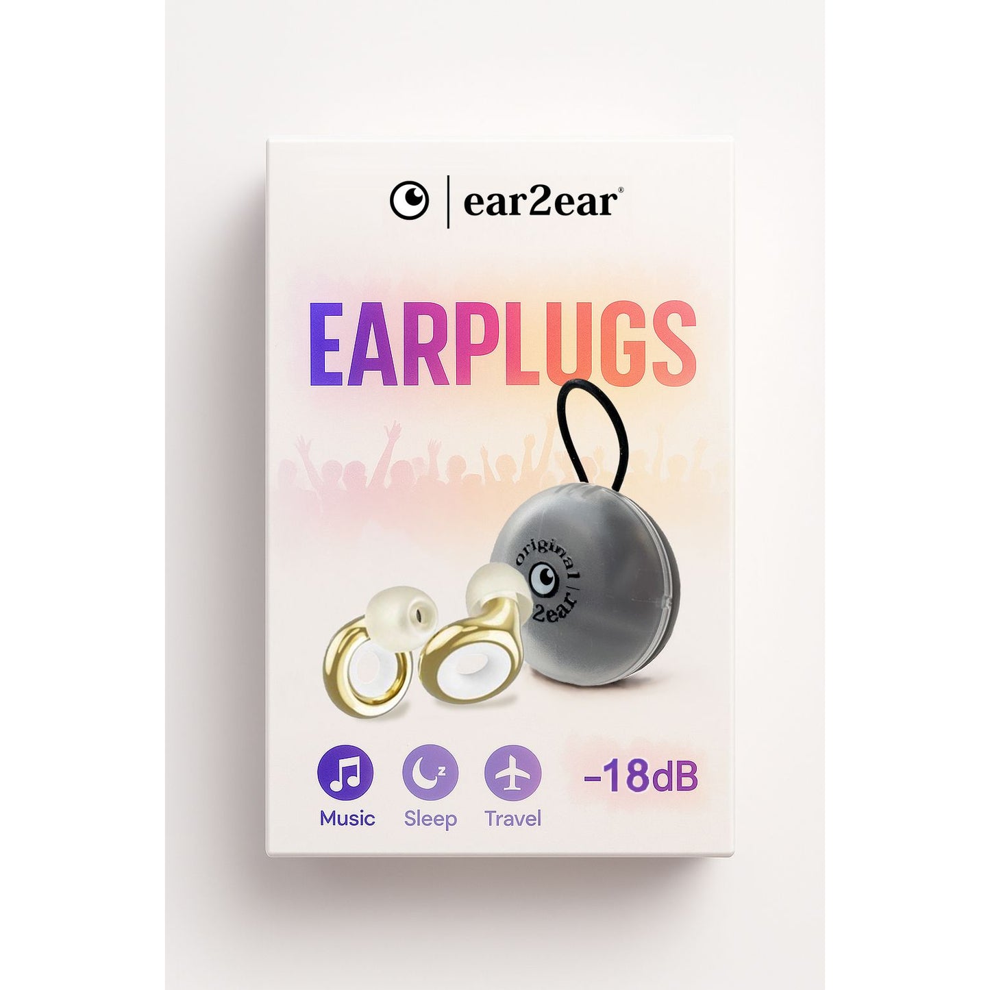 Ear2ear - Earplug 18db goud