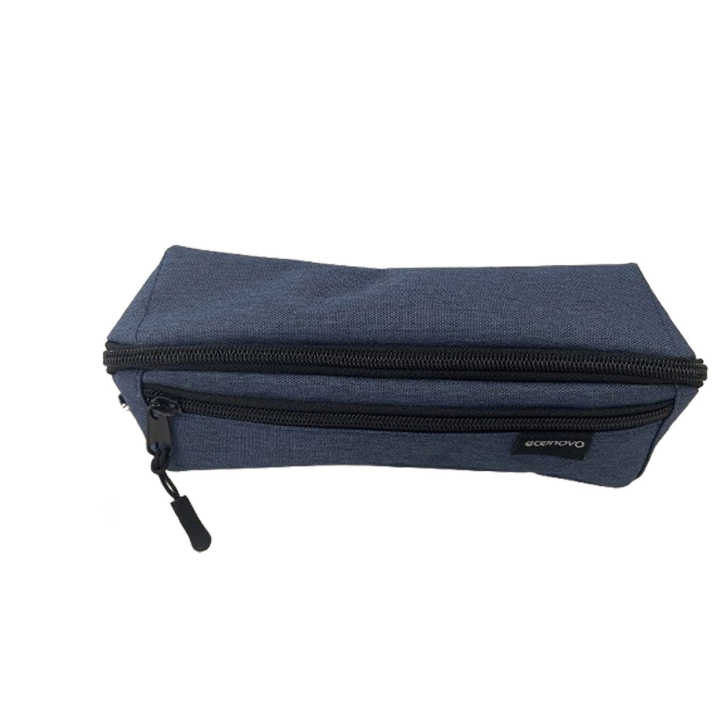 Econovo - Pennenetui 2 ritsluitingen blauw