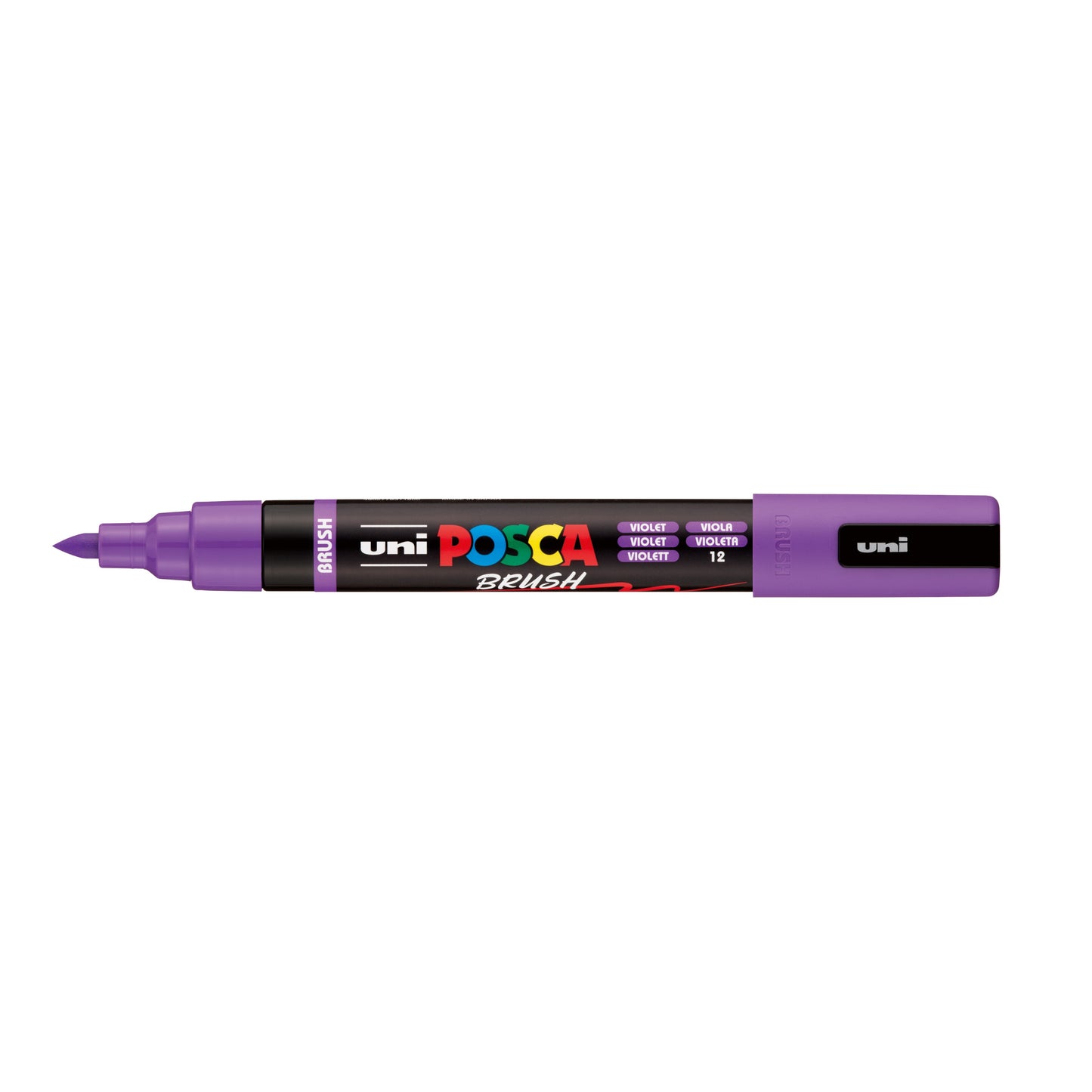 Posca - Paintmarker uni pc-5br brushpunt m violet | 6 stuks