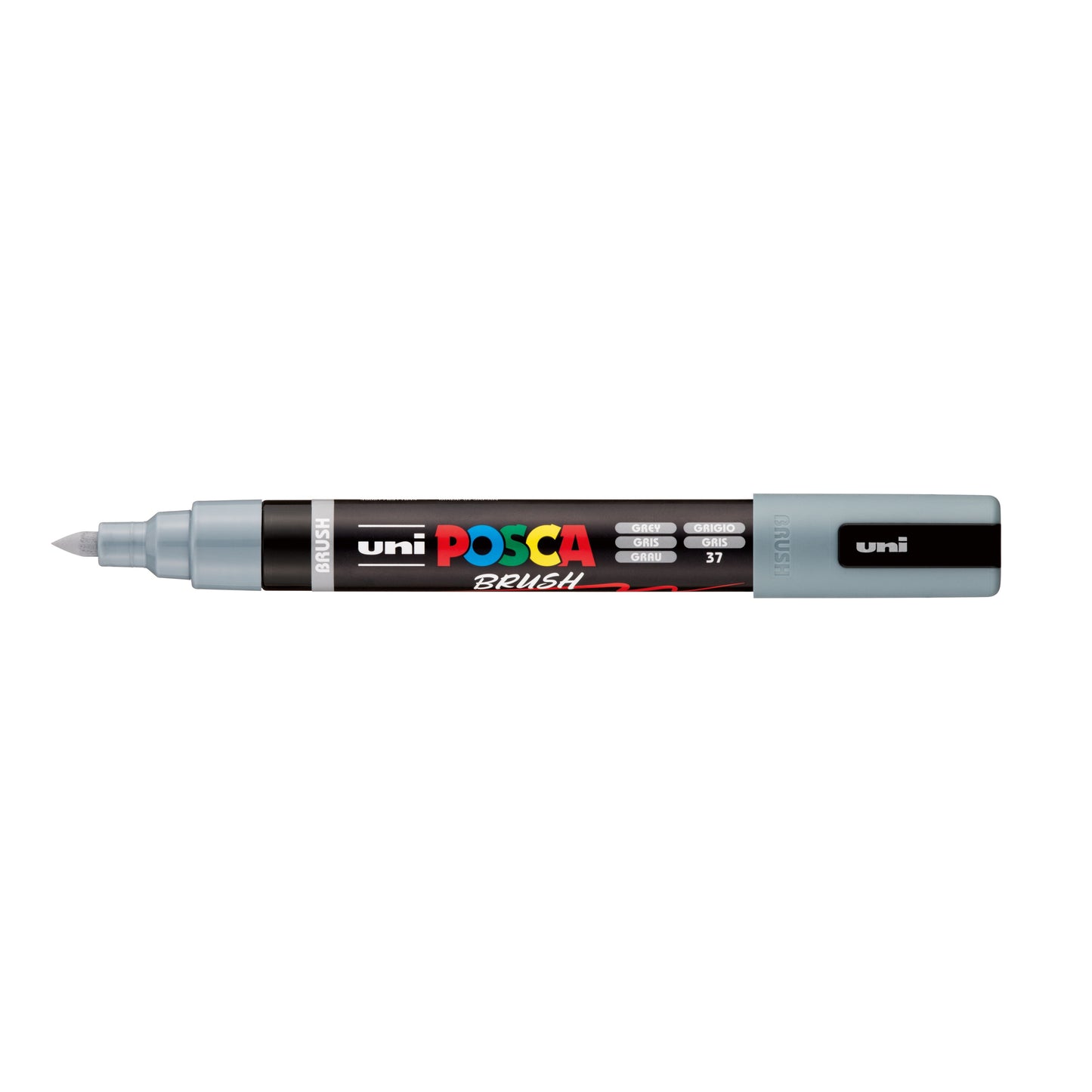 Posca - Paintmarker uni pc-5br brushpunt m grijs | 6 stuks
