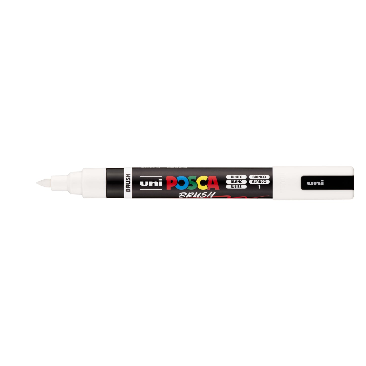 Posca - Paintmarker uni pc-5br brushpunt m wit | 6 stuks