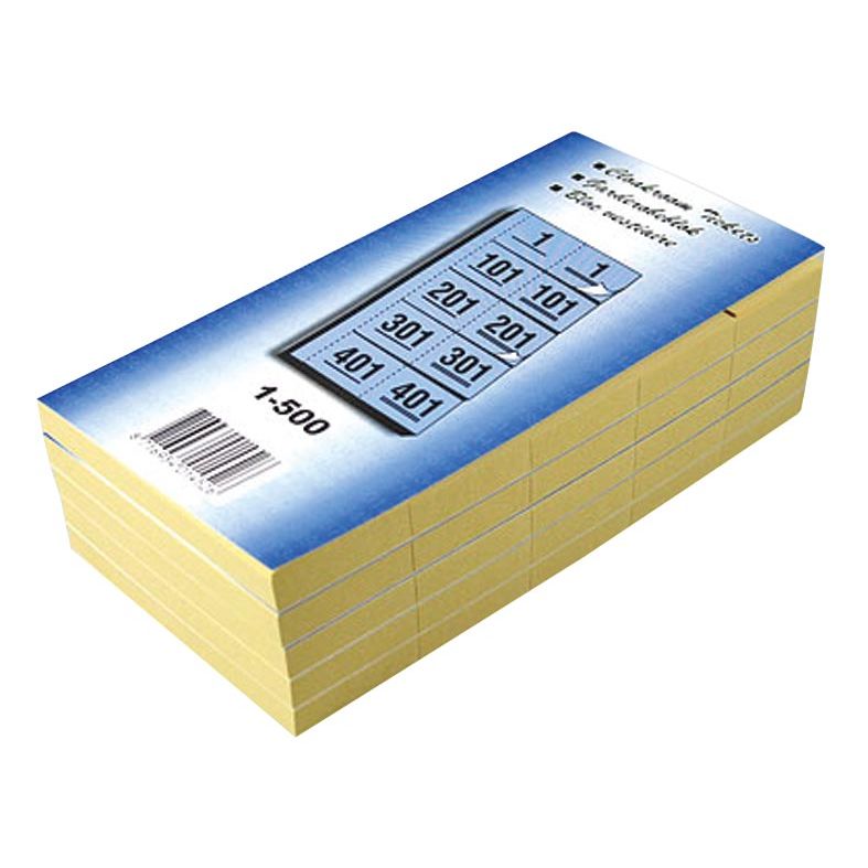 Klika - Garderobeblokken nummers van 1 t.e.m. 500, blauw