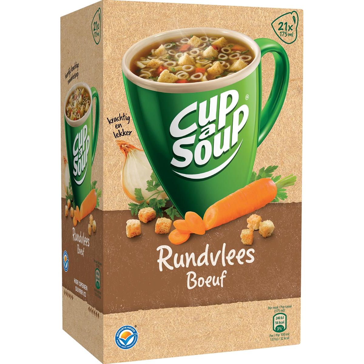 Cup A Soup - Cup-a-Soup beef, pack of 21 bags
