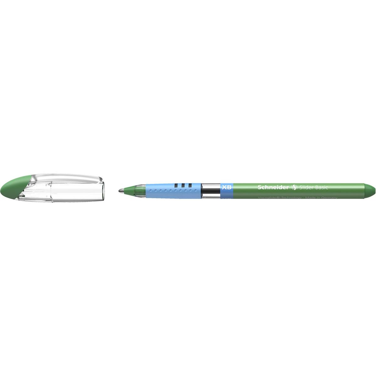 Schneider - balpen Slider Basic, extra breed, groen