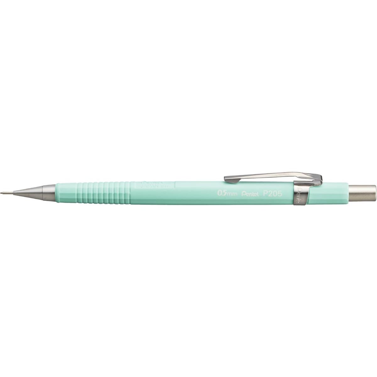 Pentel - portamine per mine: 0,5 mm, fusto verde pastello
